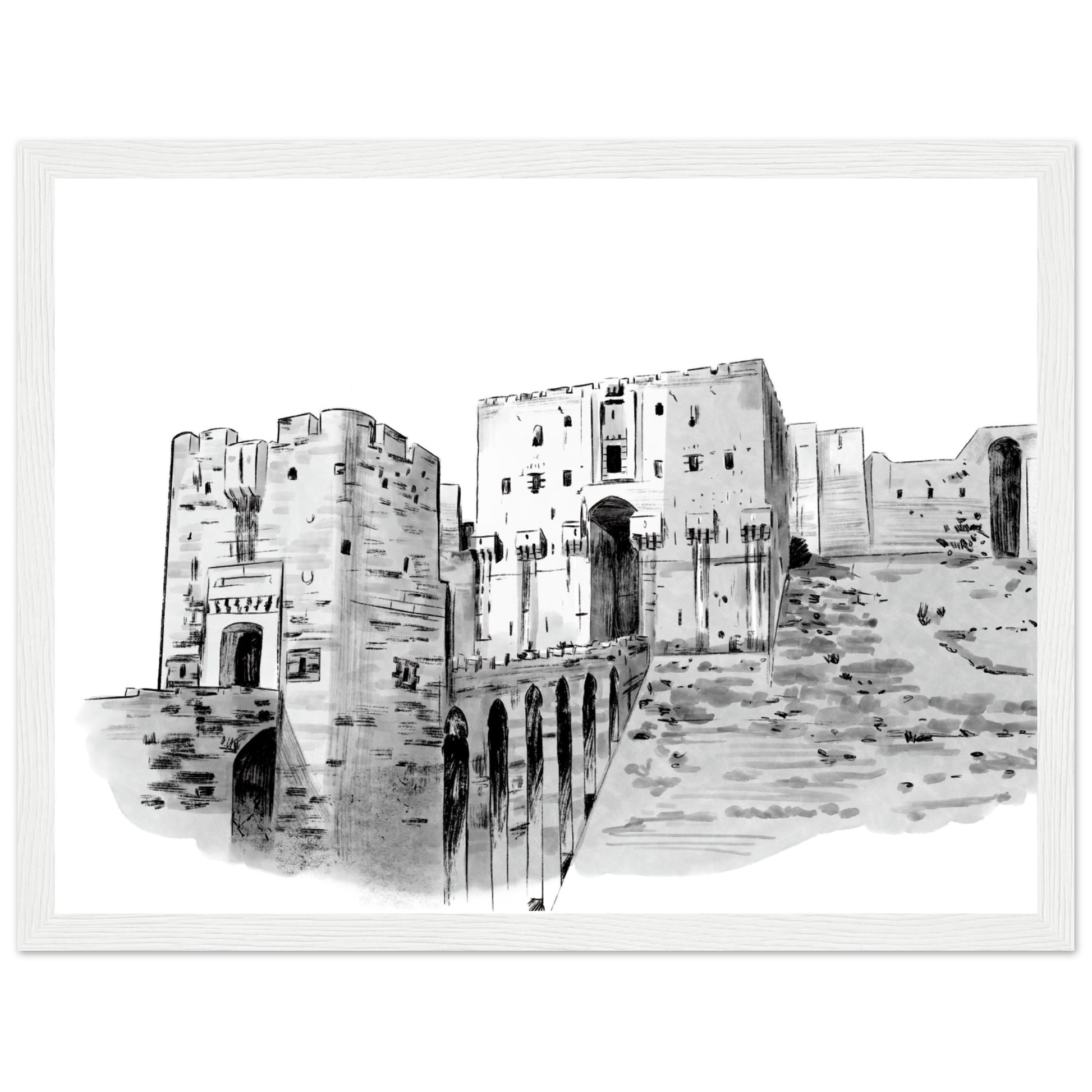 Alepp castle art print