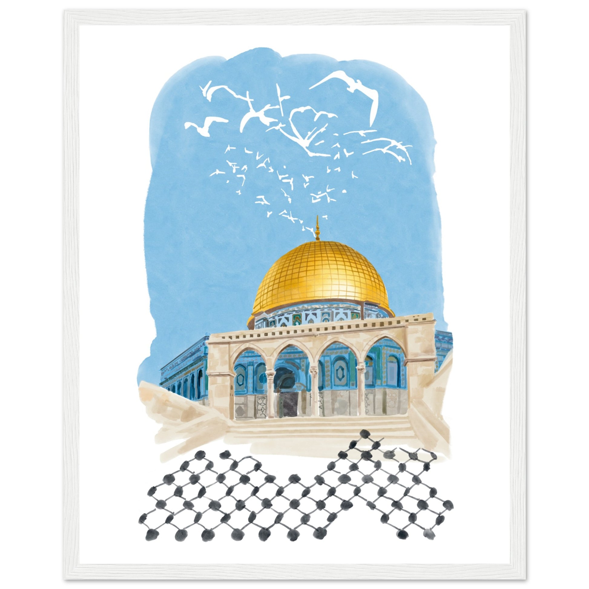 Dome of the rock palestine art