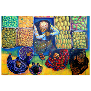 Fuit and vegetable market art print