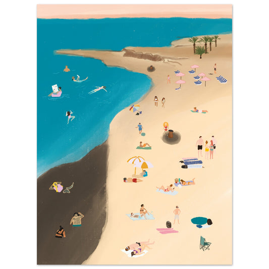 Dead sea jordan illustration