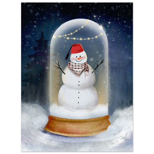 snowman tarboush wall art