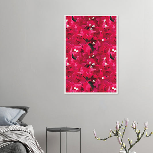 Bougainvillea wall art