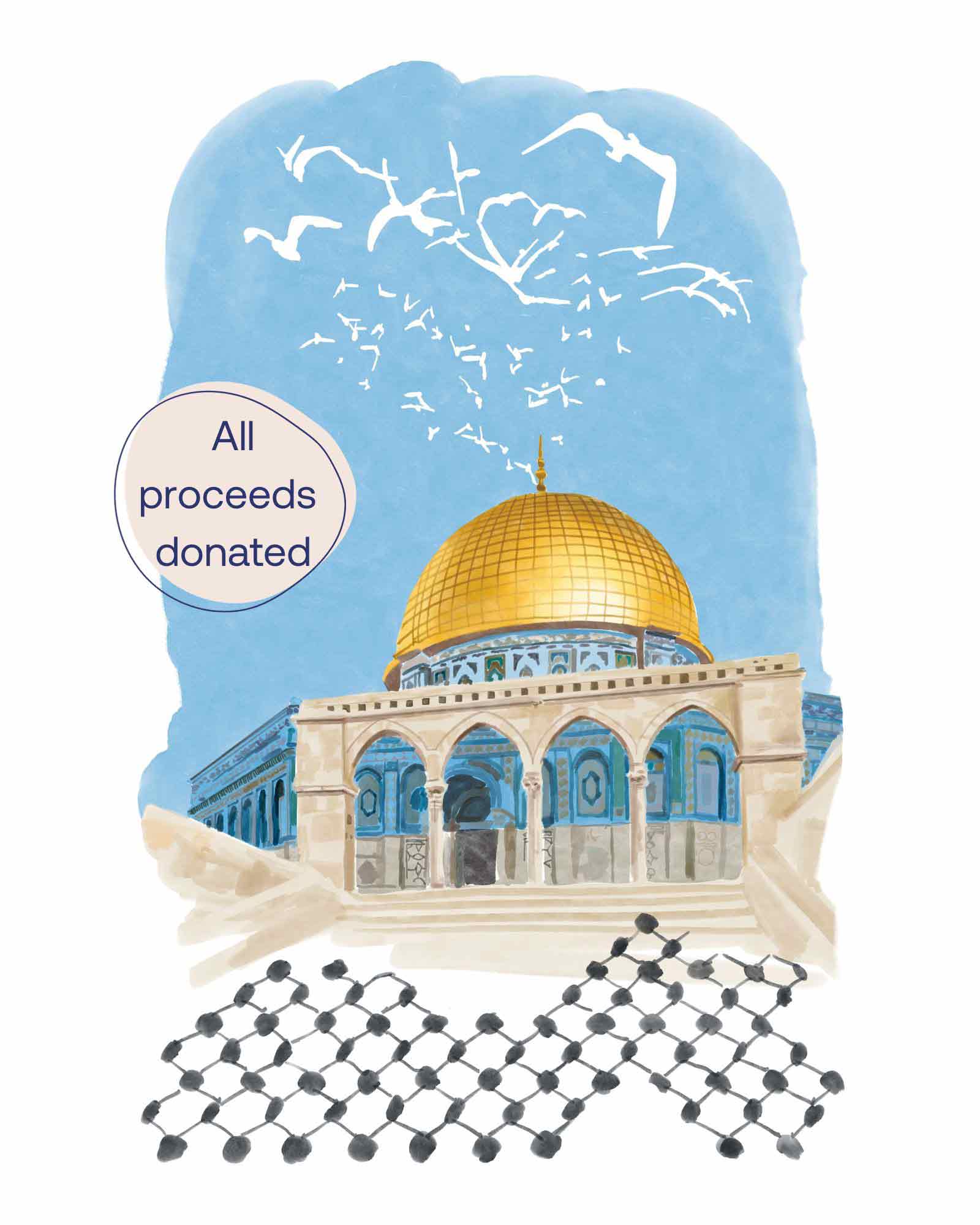 Dome of the rock art print