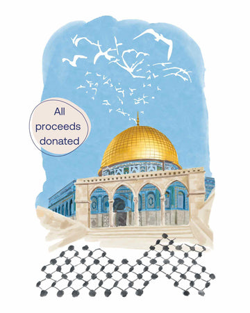 Dome of the rock art print