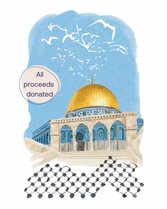 Dome of the rock art print