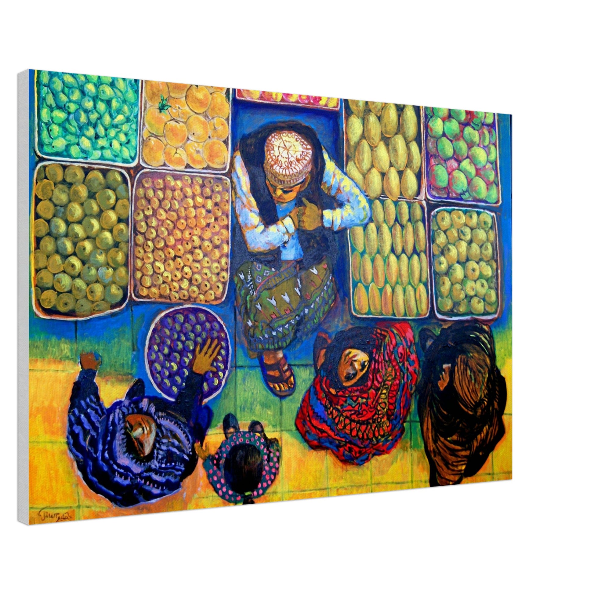 Fuit and vegetable market canvas