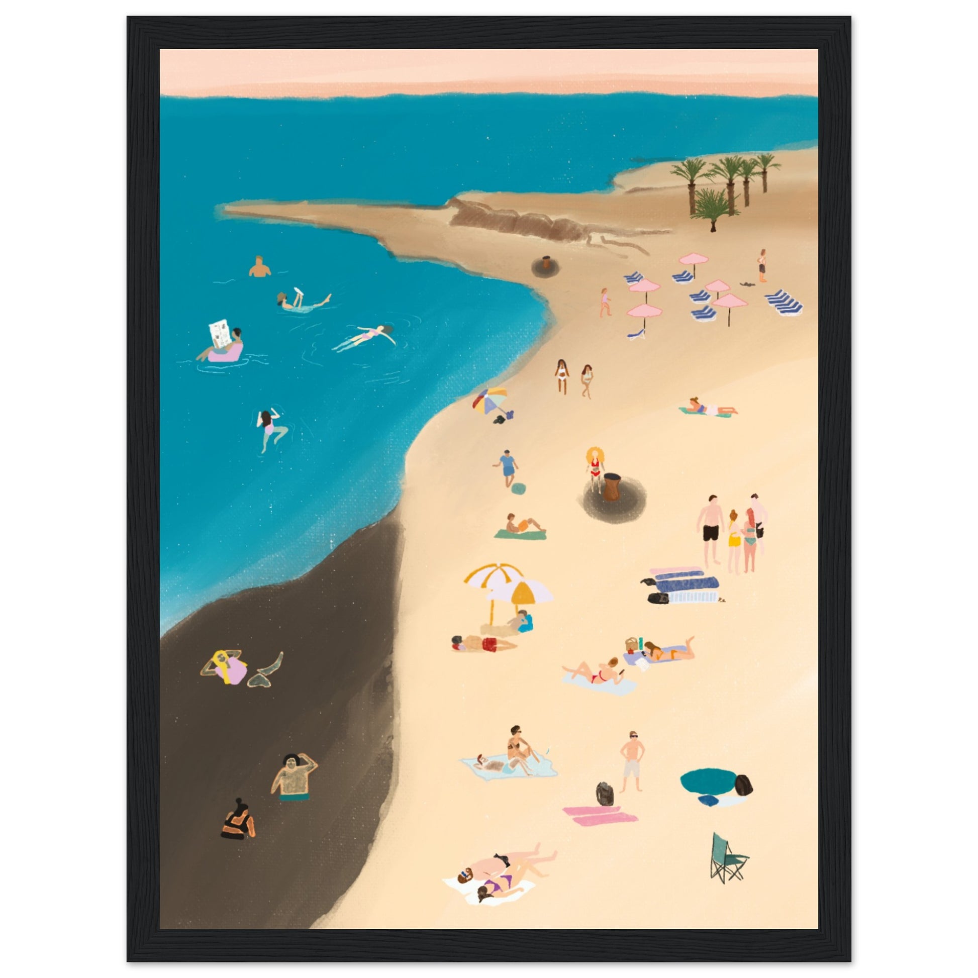 dead sea jordan art print